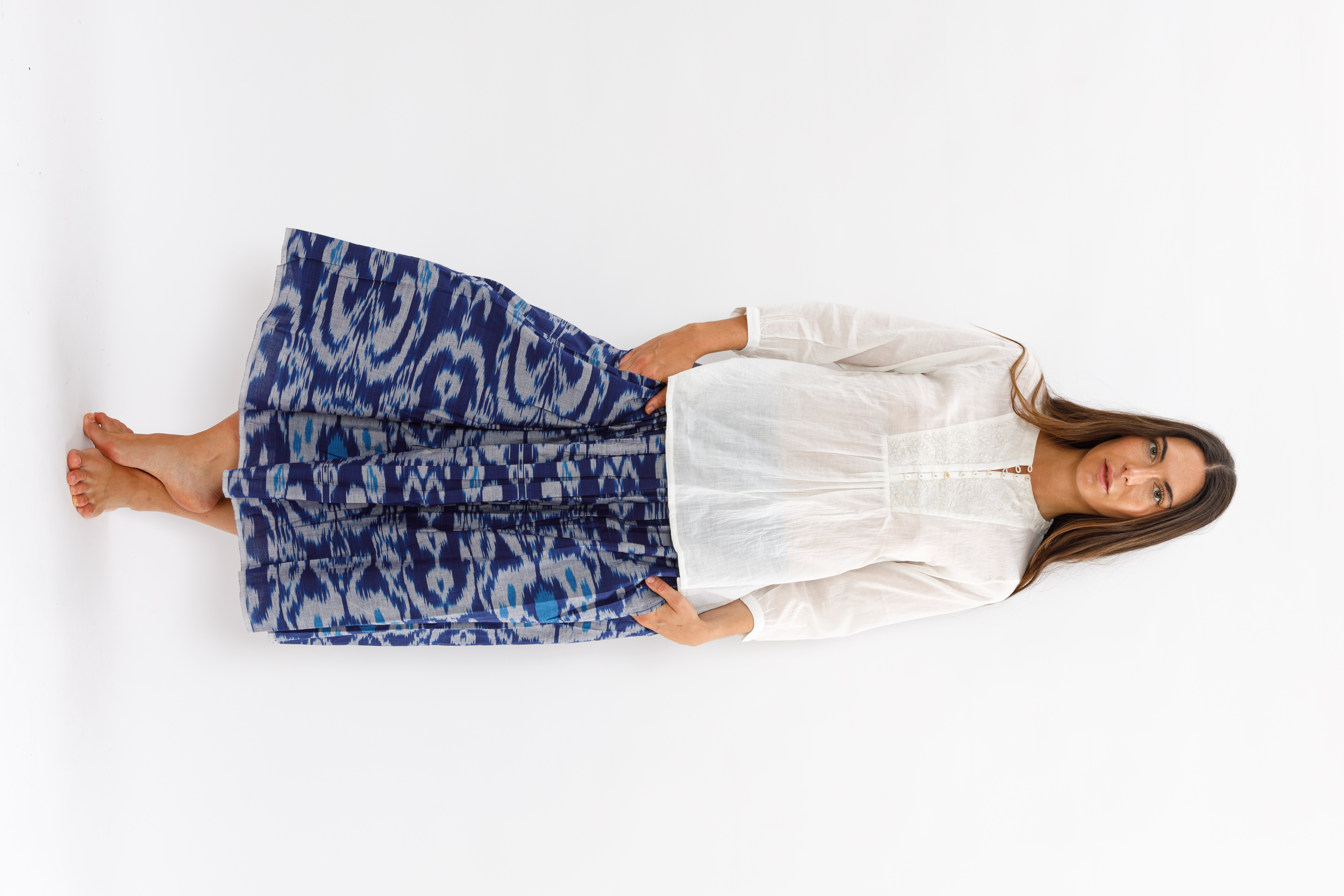 Kaftan White detail